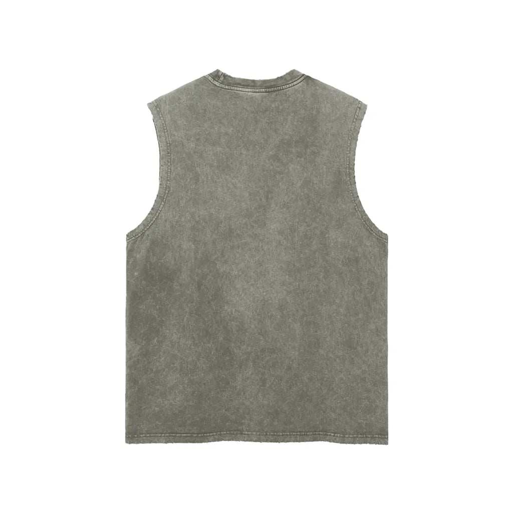 Bearucci 'Hidden In Plain Sight' Frayed Hem Tank Top