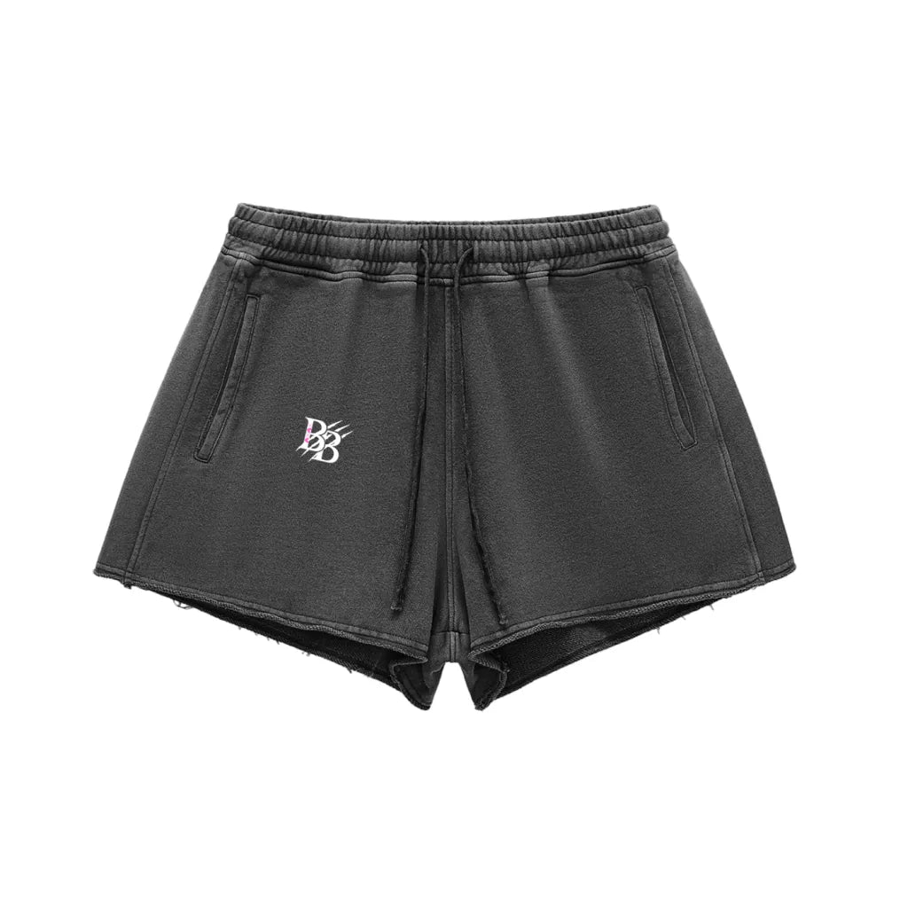 Bearucci 'Hearts & Crosses' Raw Edge Shorts