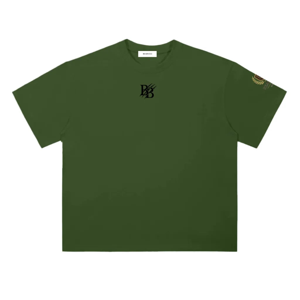 Bearucci | Olive Emblem Heavyweight Tee