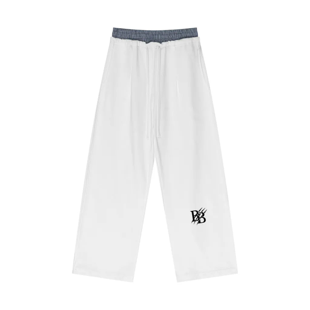 Bearucci 'Black Claw' Plaid Contrast Waist Pants