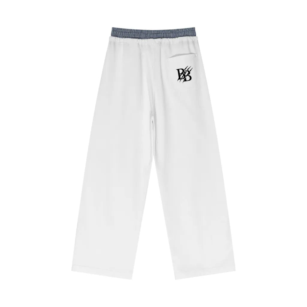 Bearucci 'Black Claw' Plaid Contrast Waist Pants