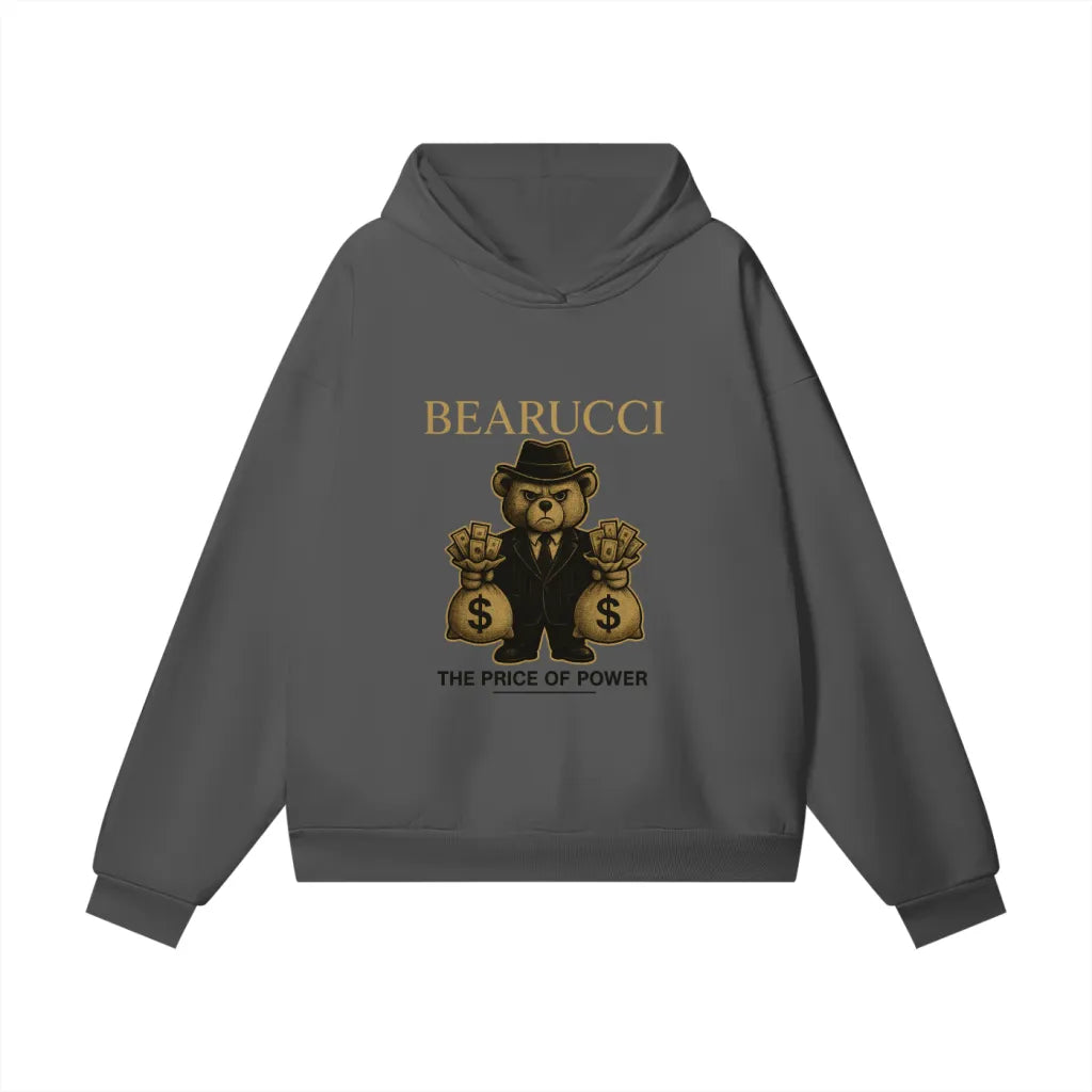 Bearucci “The Price of Power” Hoodie – Graphite Noir