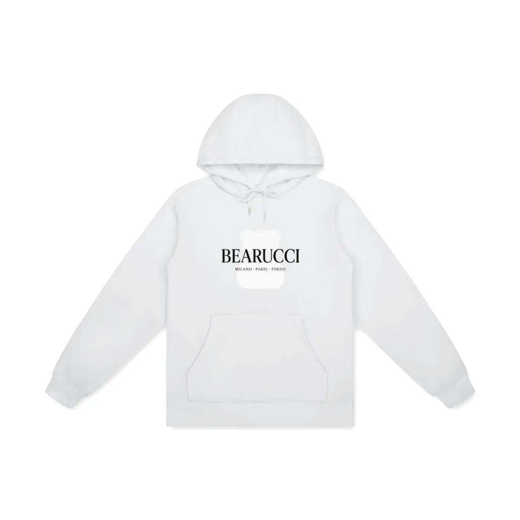 Bearucci Signature Logo Hoodie – (White)