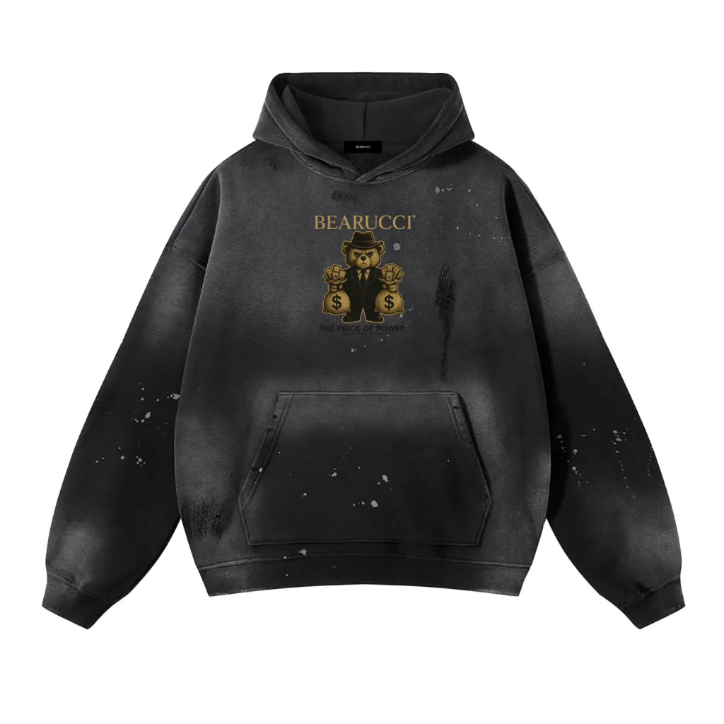Bearucci “Price of Power” Distressed Hoodie – Limited Edition
