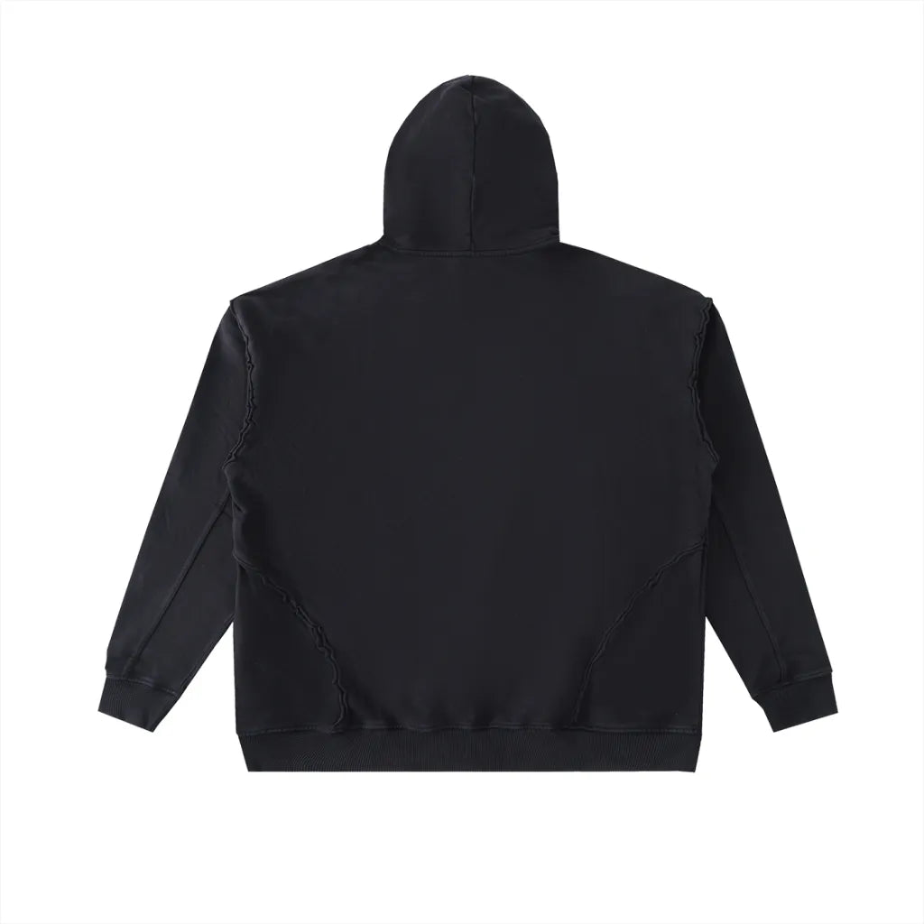 Bearucci “Heritage Crest” Distressed Hoodie – Noir